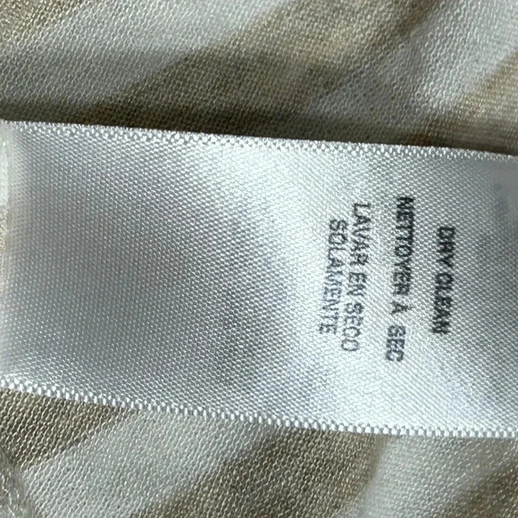 Y2K Ella Moss  NWT Neiman Marcus dress,USA  striped neutral color ,timeless EC - Picture 9 of 11
